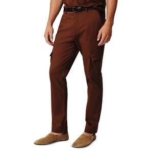 Atm Anthony Thomas Men's Melillo Twill Cargo Pants Brown Size 30 0633